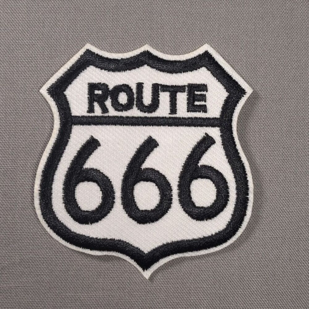 Route 666 Anarchy Iron On Patch | Biker Patch